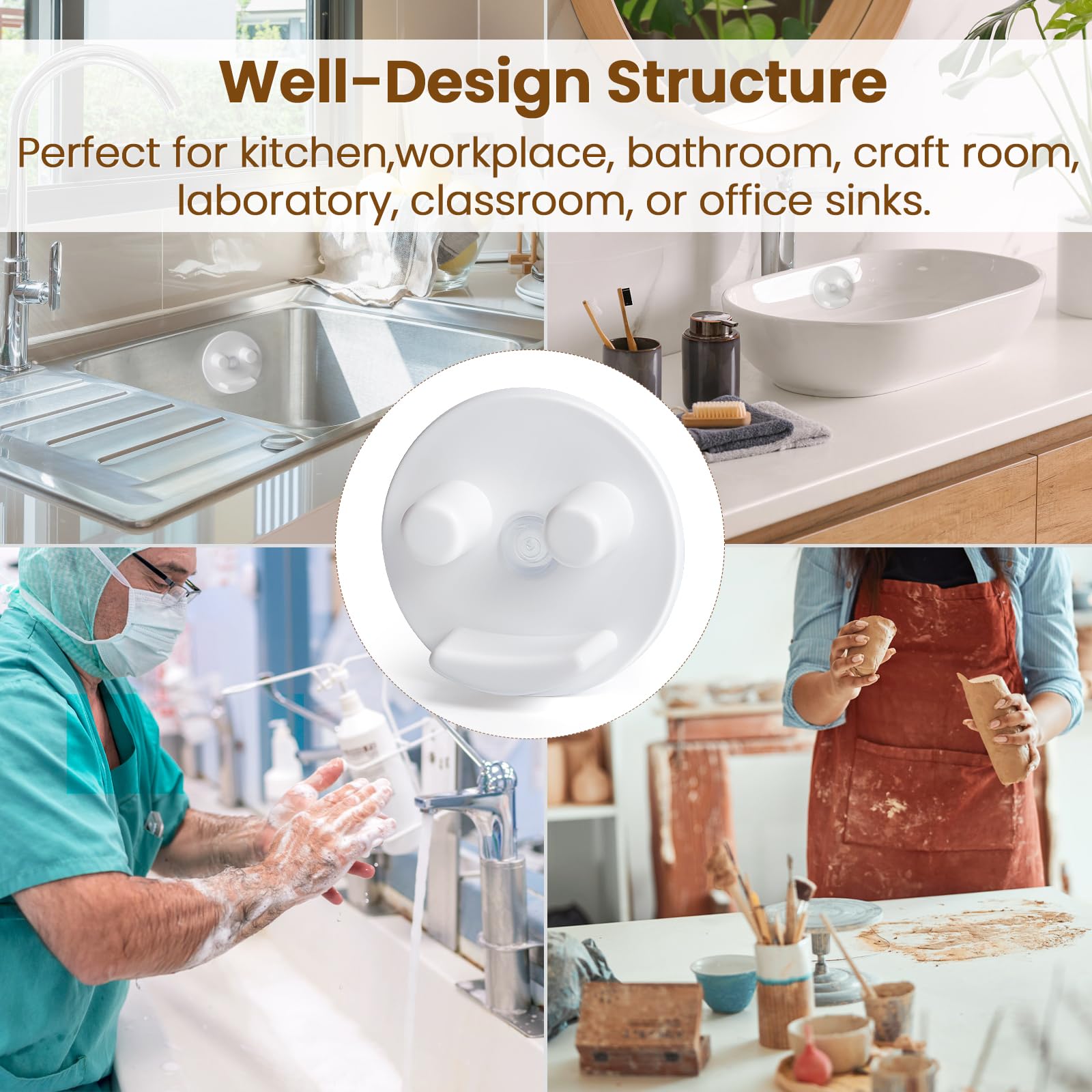 Semcide open design allows quick drip drying and cleaning