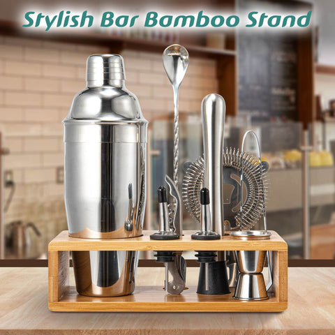 Semderm bamboo stand keeps the kit neatly displayed and accessible
