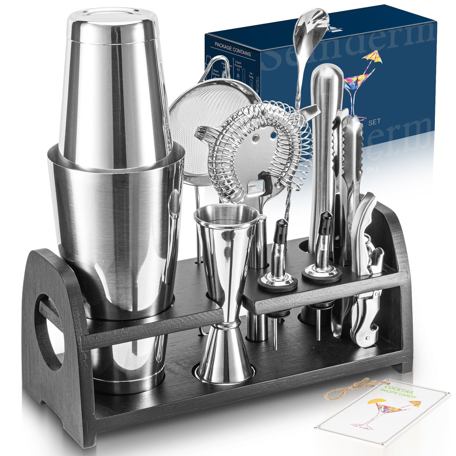 Semderm Pro cocktail shaker with Boston design for professional pours