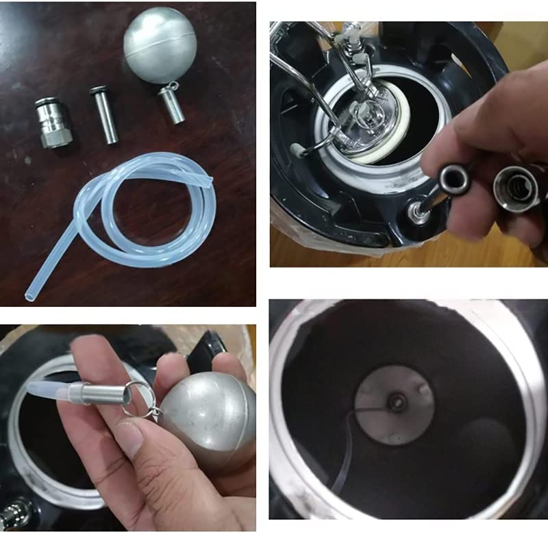 Semfeil Brew Easy-Install Dip Tube with keg lid attachment