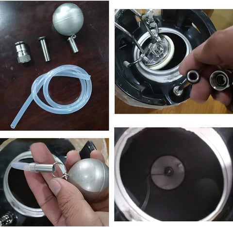 Semfeil Brew Easy-Install Dip Tube with keg lid attachment