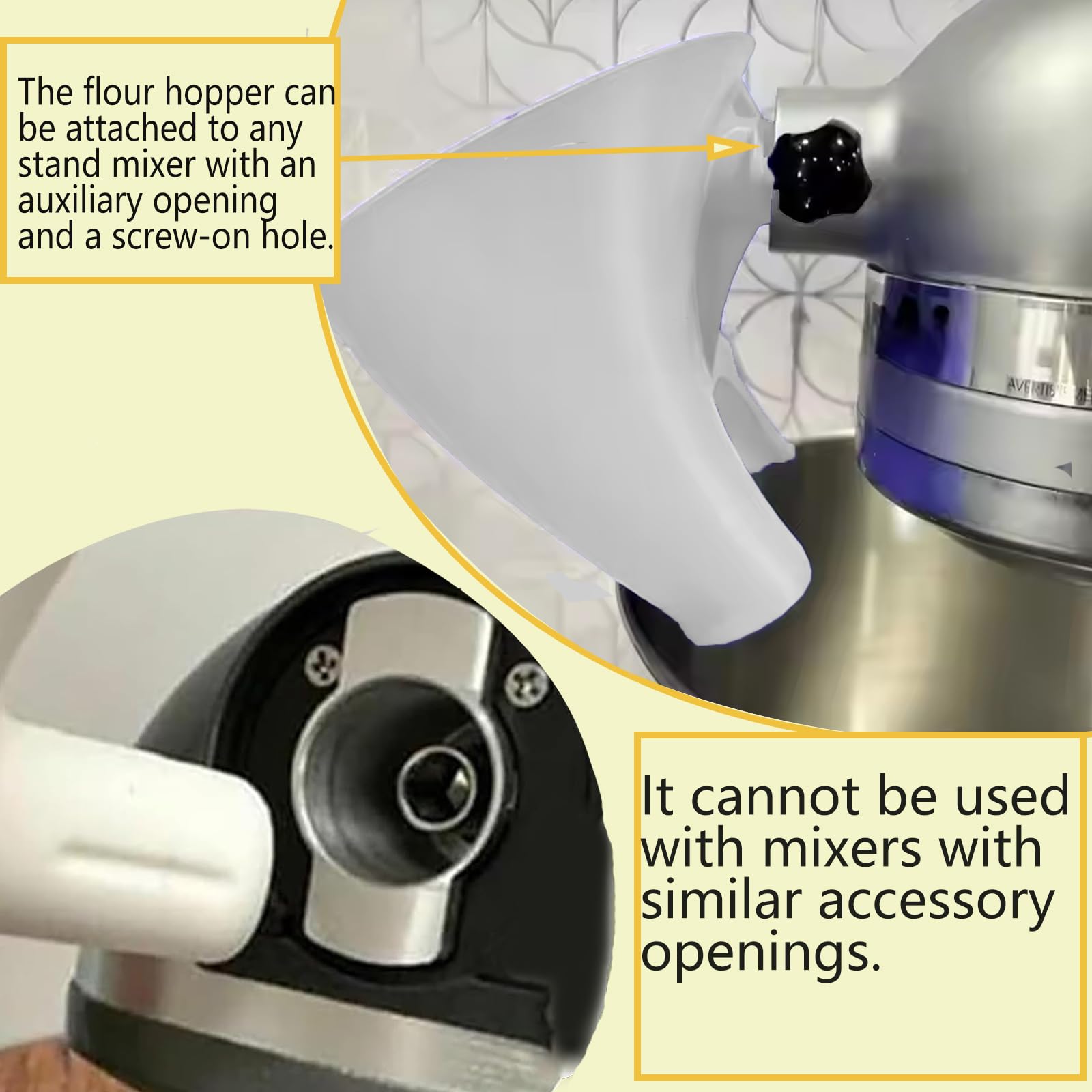 Semihacker food-grade durability ensures long-lasting kitchen aid funnel.