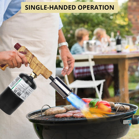 Semlos propane torch cylinder compatibility lets you use standard tanks.