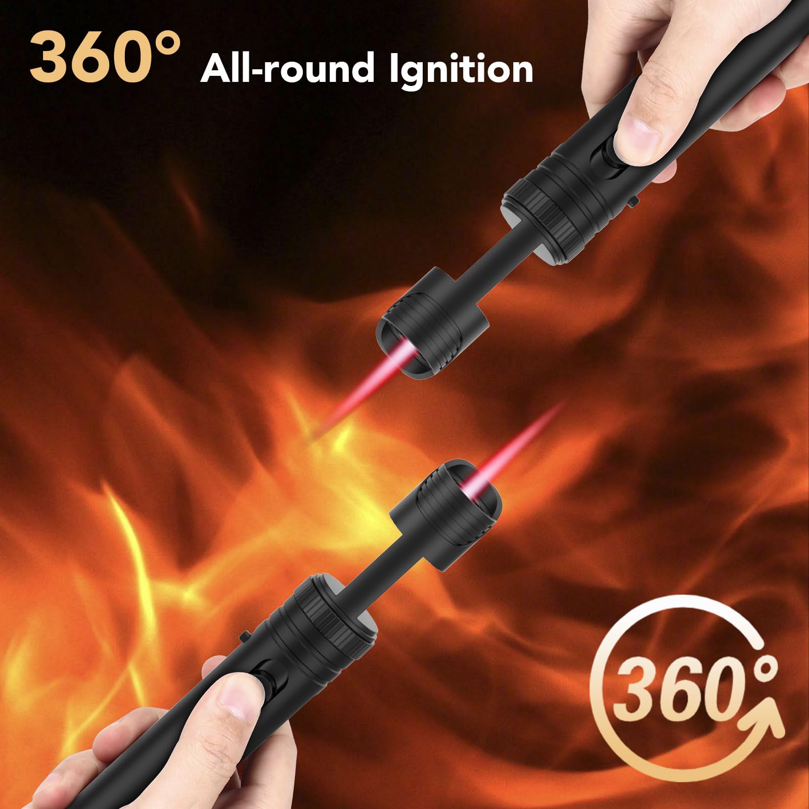 Semlos torch lighter bottle opener adds convenient versatility.