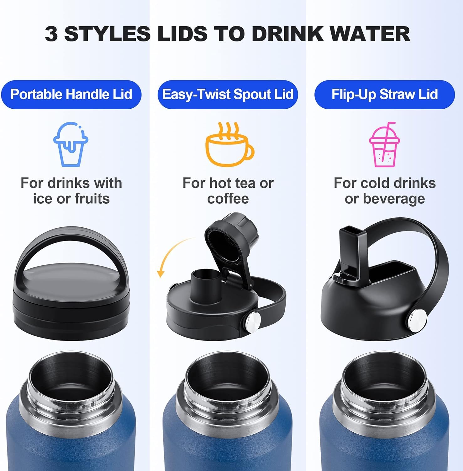 SENDESTAR 40oz bottle flex cap ready for beach and outdoor use.