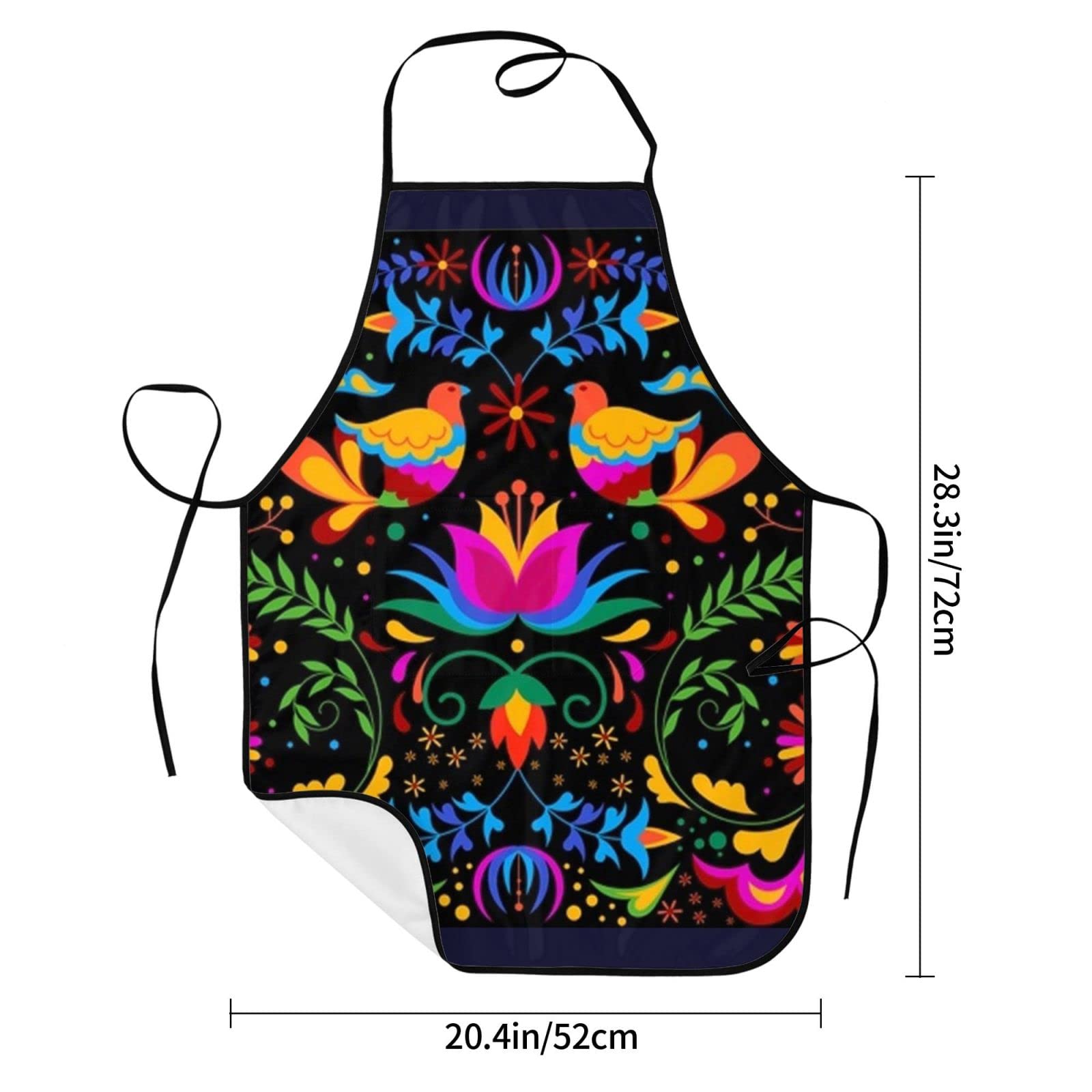 Senheol Day of the Dead apron waterproof fabric protects clothing during cooking.
