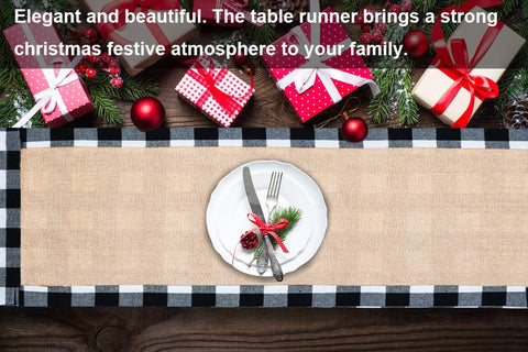 Senneny cotton plaid side offers a smooth, easy-care dining surface.