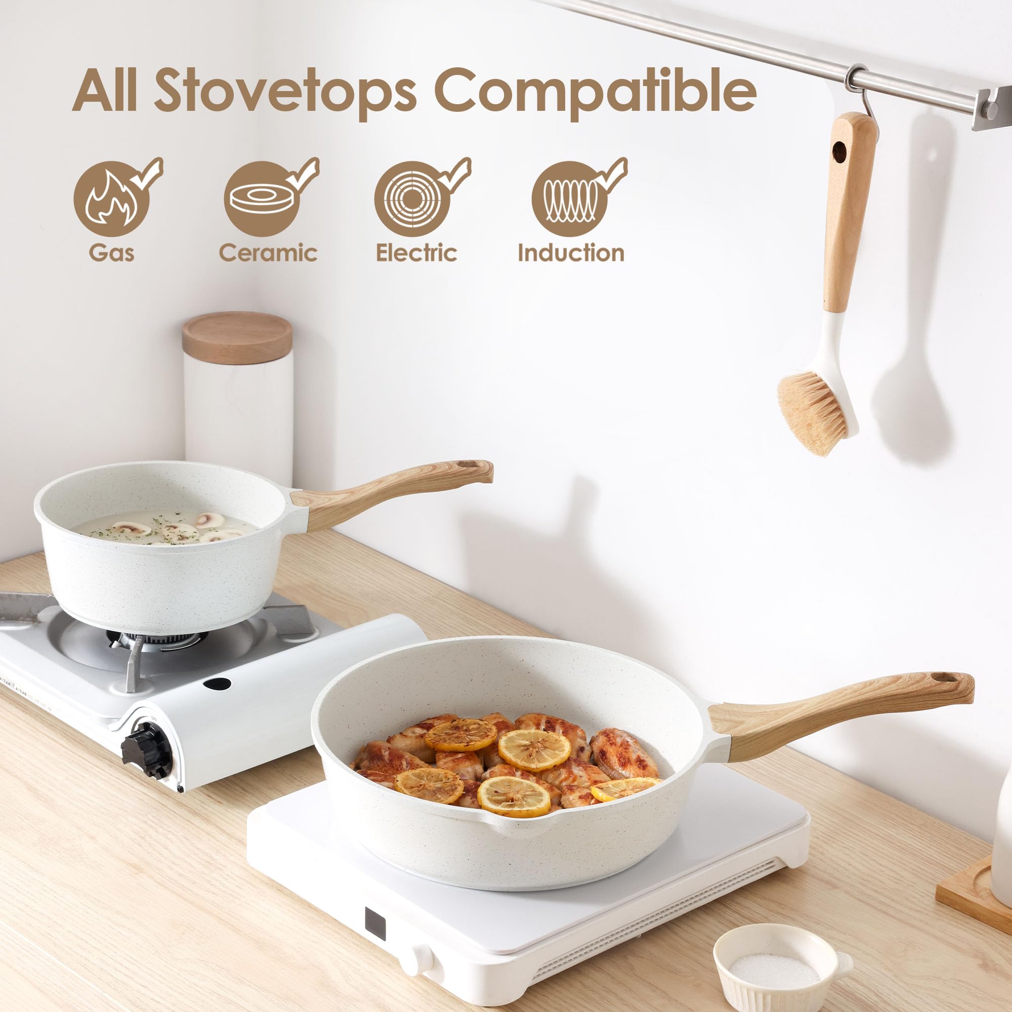 SENSARTE 4.7-quart casserole with lid for one-pot meals