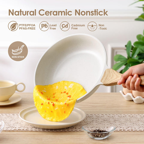 SENSARTE 12.5-inch frypan with durable nonstick surface
