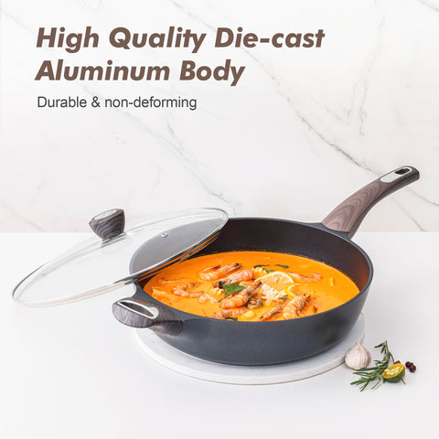 SENSARTE 48mm bottom offers quick, even heat on all stovetops.