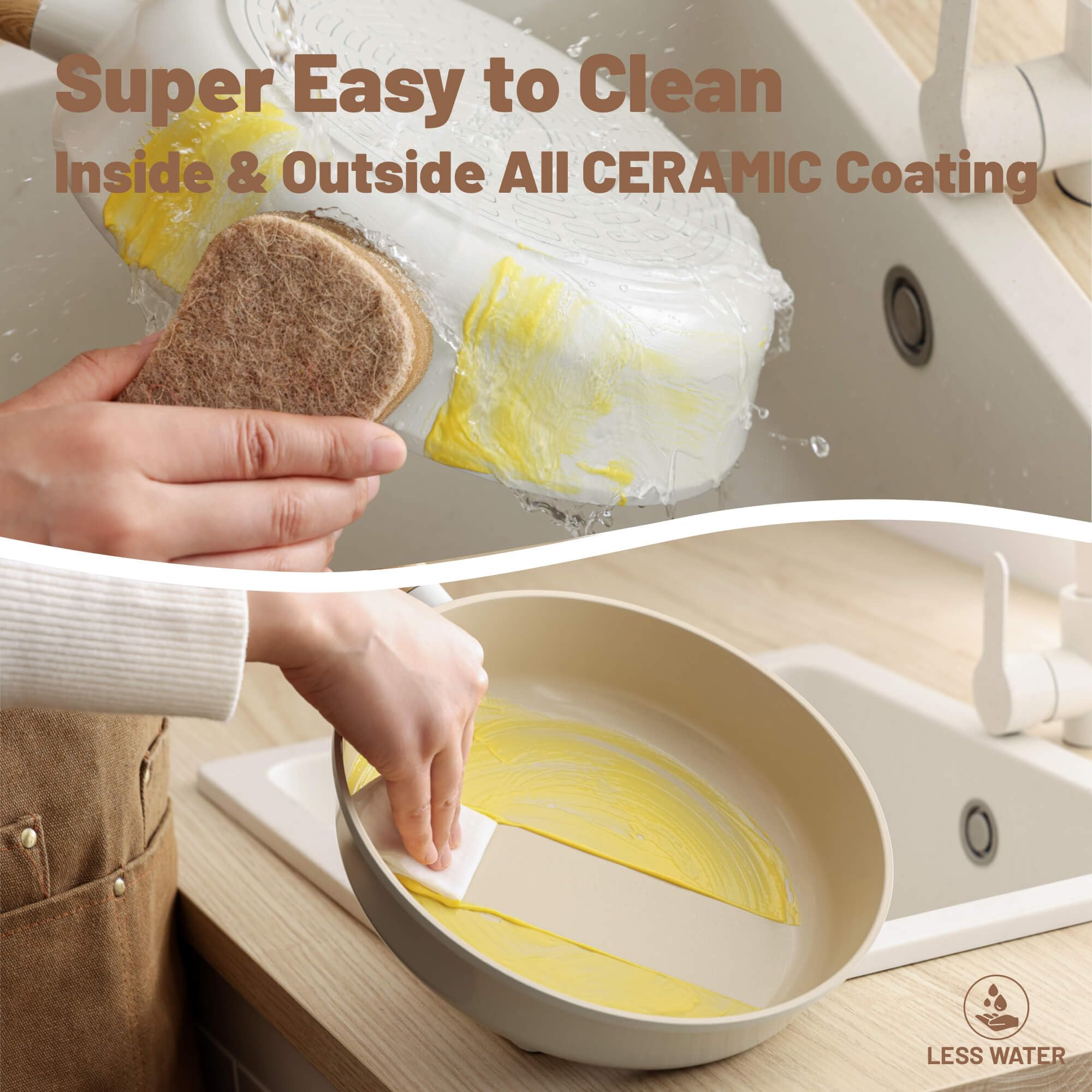 SENSARTE anti-scald silicone protectors for safe handling of hot pots.