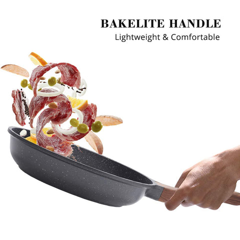 Sensarte cast aluminum body offers durability for daily cooking