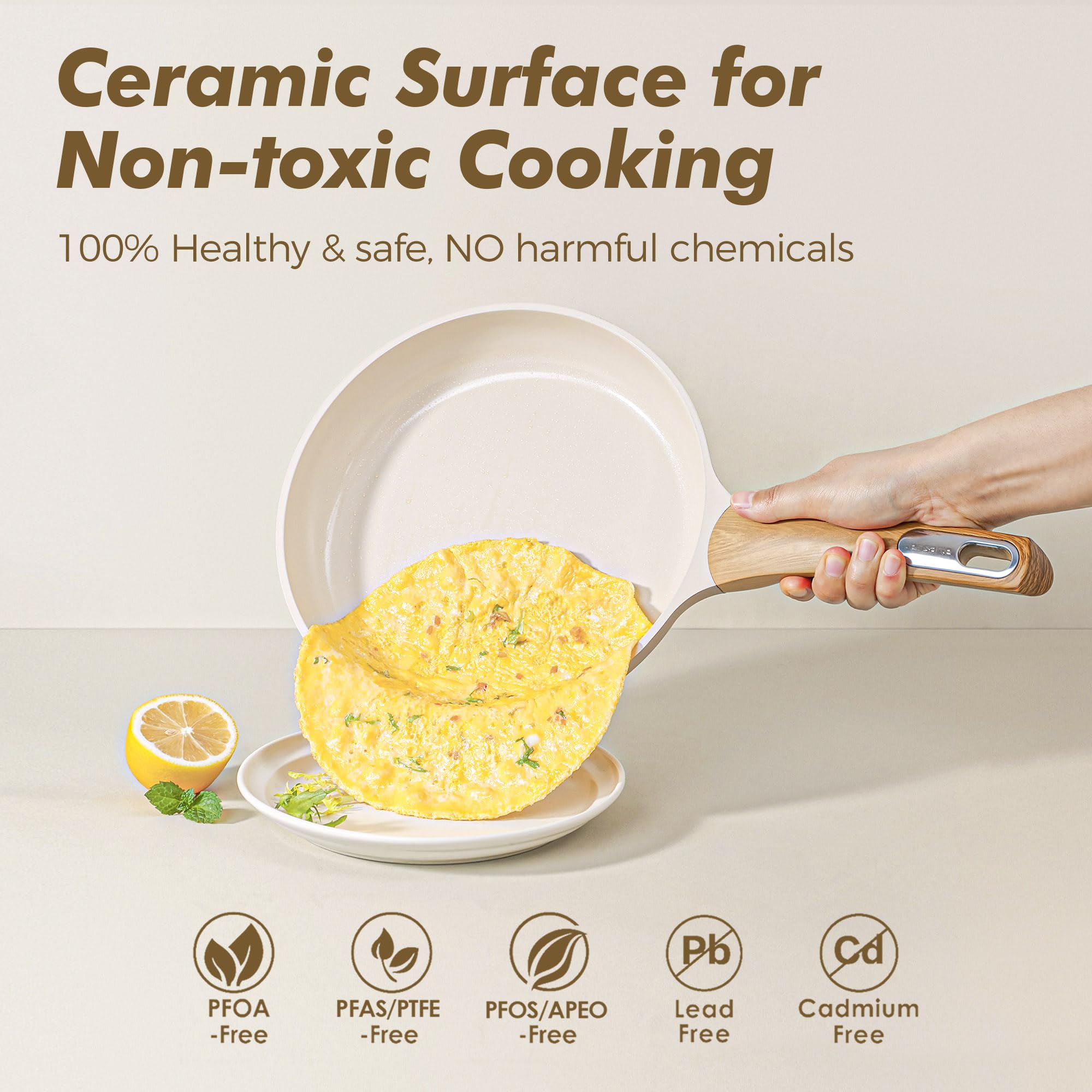 SENSARTE saucepan with lid provides even heat and control