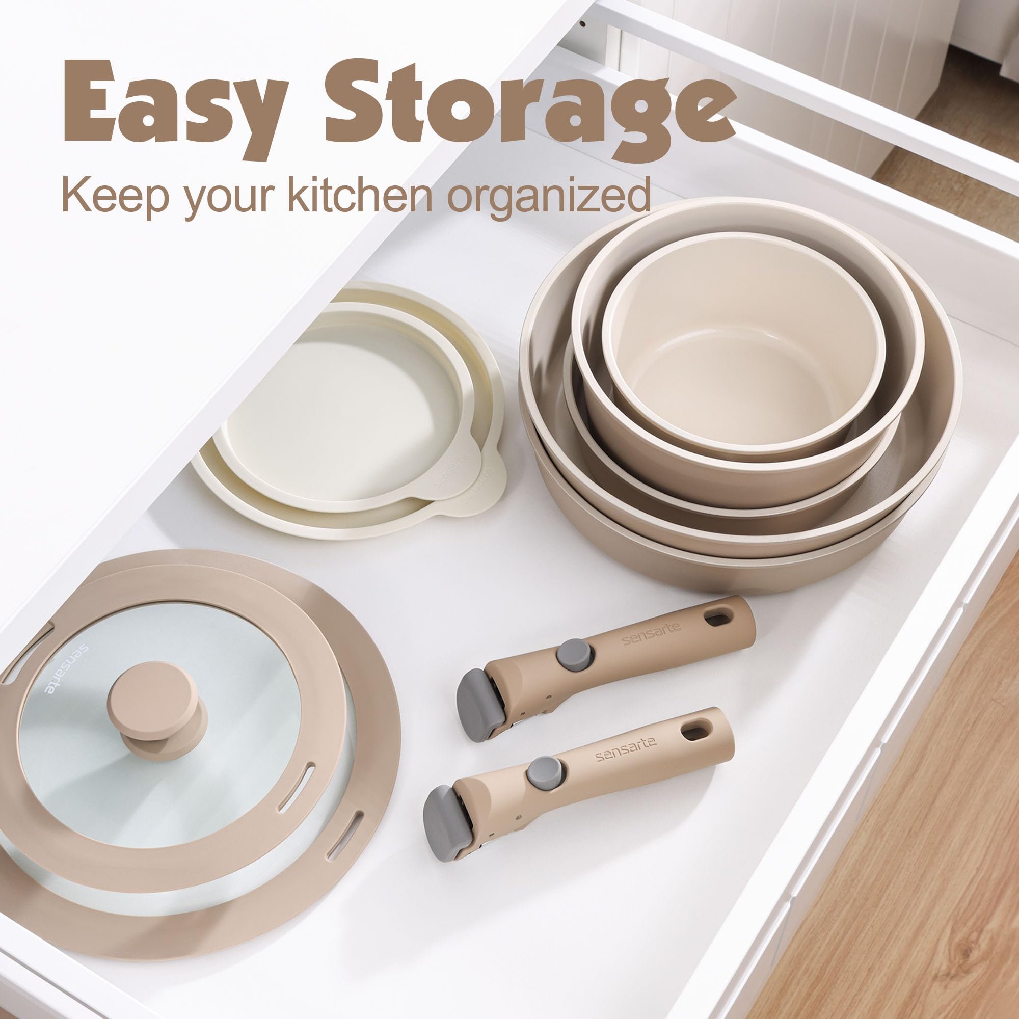 SENSARTE ceramic nonstick coating supports healthier, low-oil cooking.