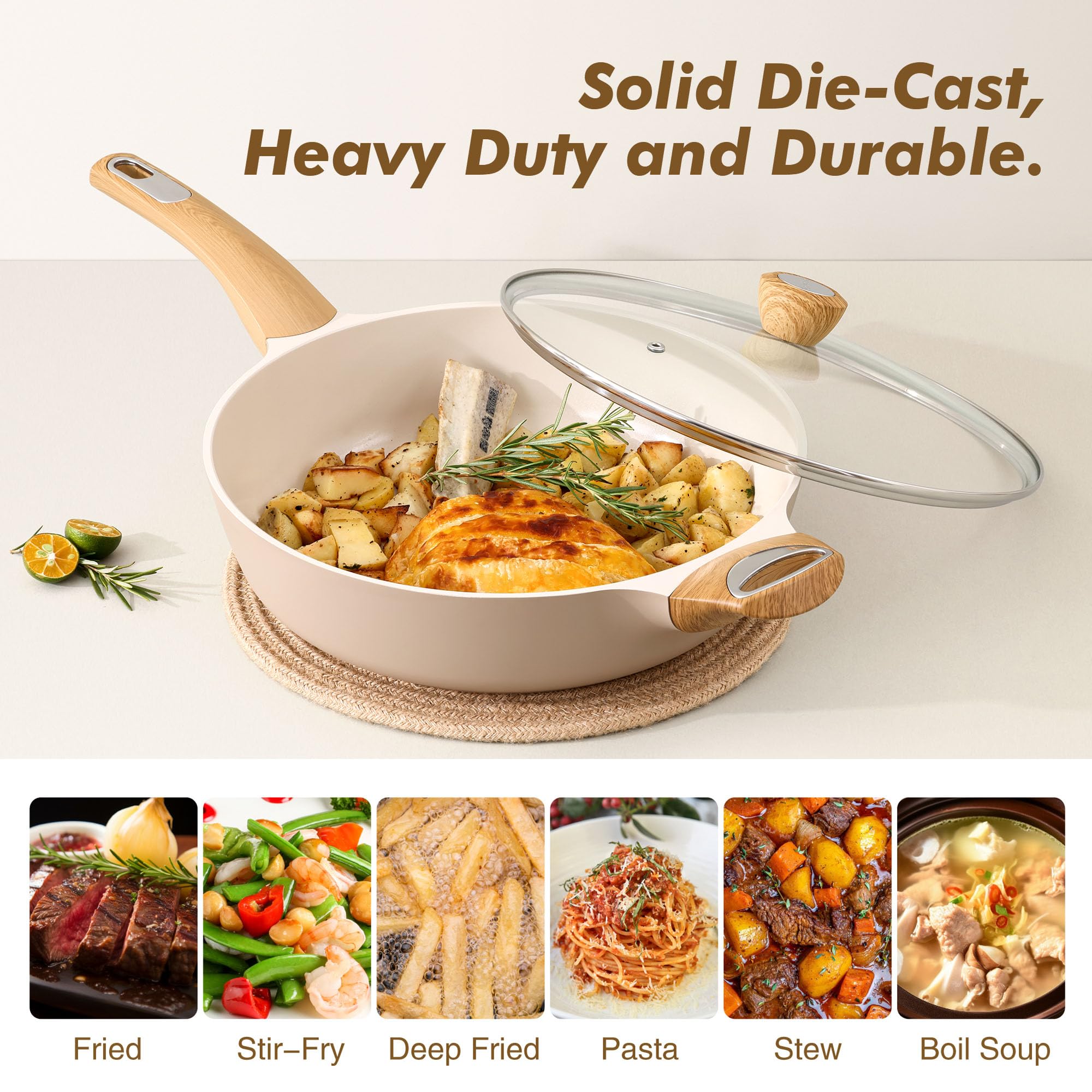 SENSARTE easy-clean ceramic surface simplifies cleanup after cooking