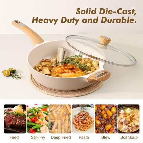 SENSARTE easy-clean ceramic surface simplifies cleanup after cooking