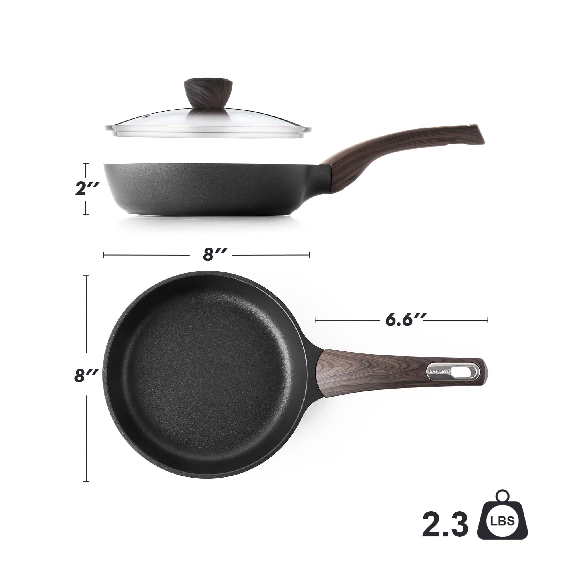 SENSARTE compact kitchen pan ideal for small spaces and apartments