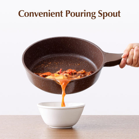 SENSARTE die-cast aluminum core delivers fast, even heat across the 10-inch surface.
