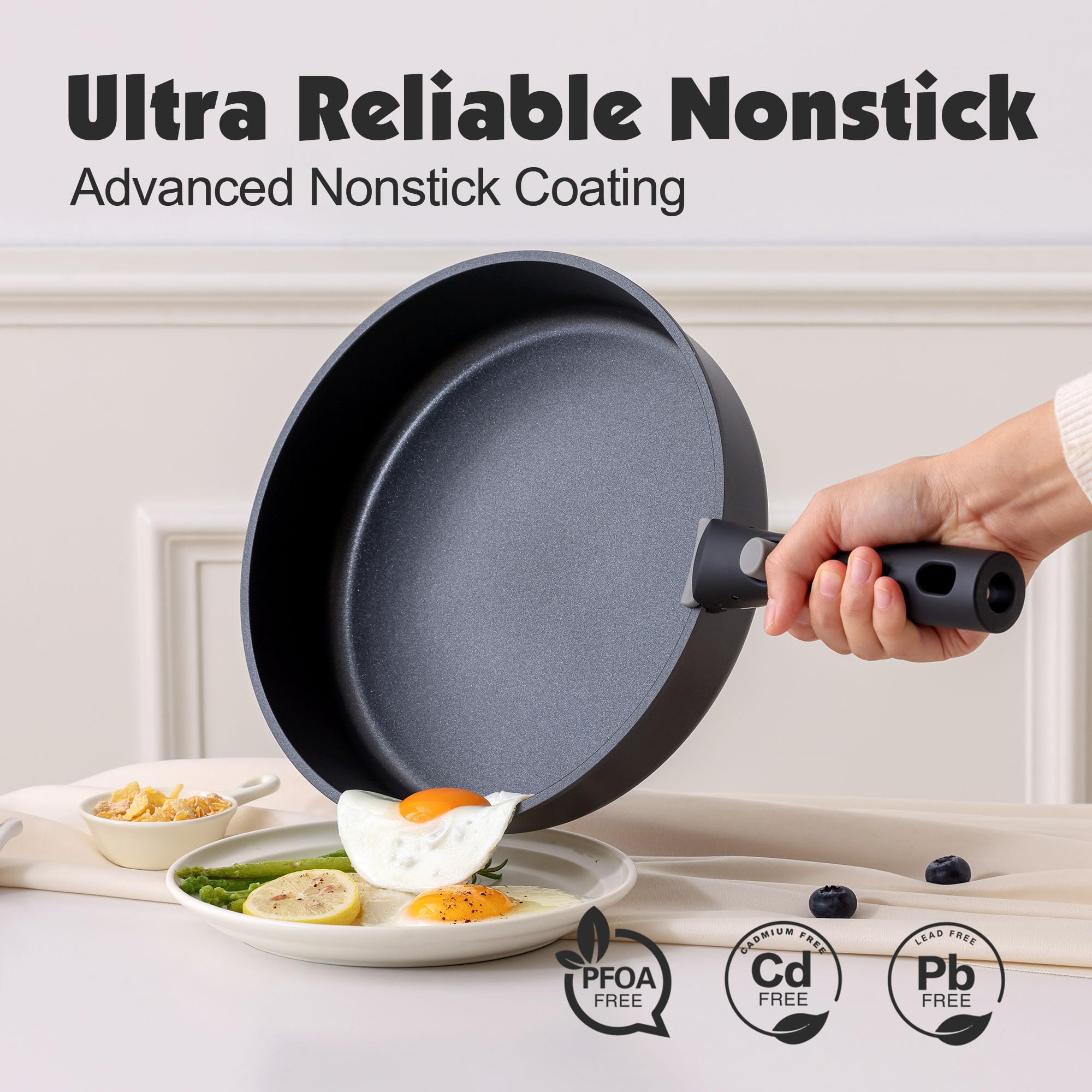 SENSARTE dishwasher-safe design cleans up quickly after cooking