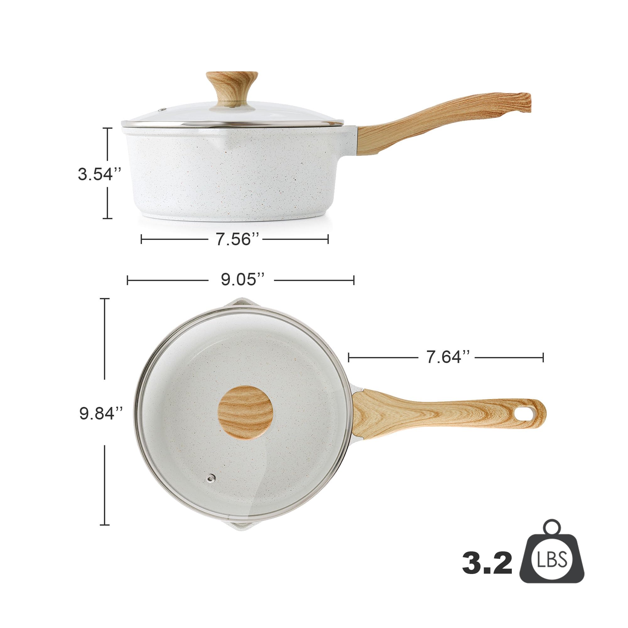 SENSARTE double pour spout design supports spill-free pouring from both sides