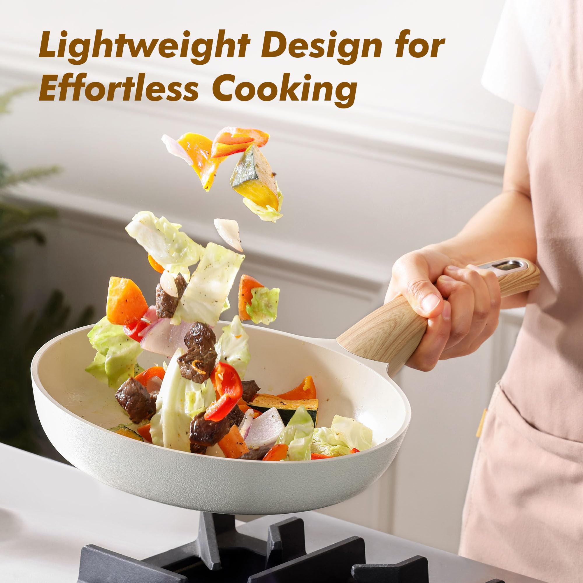 SENSARTE easy-clean design simplifies cleanup after cooking.