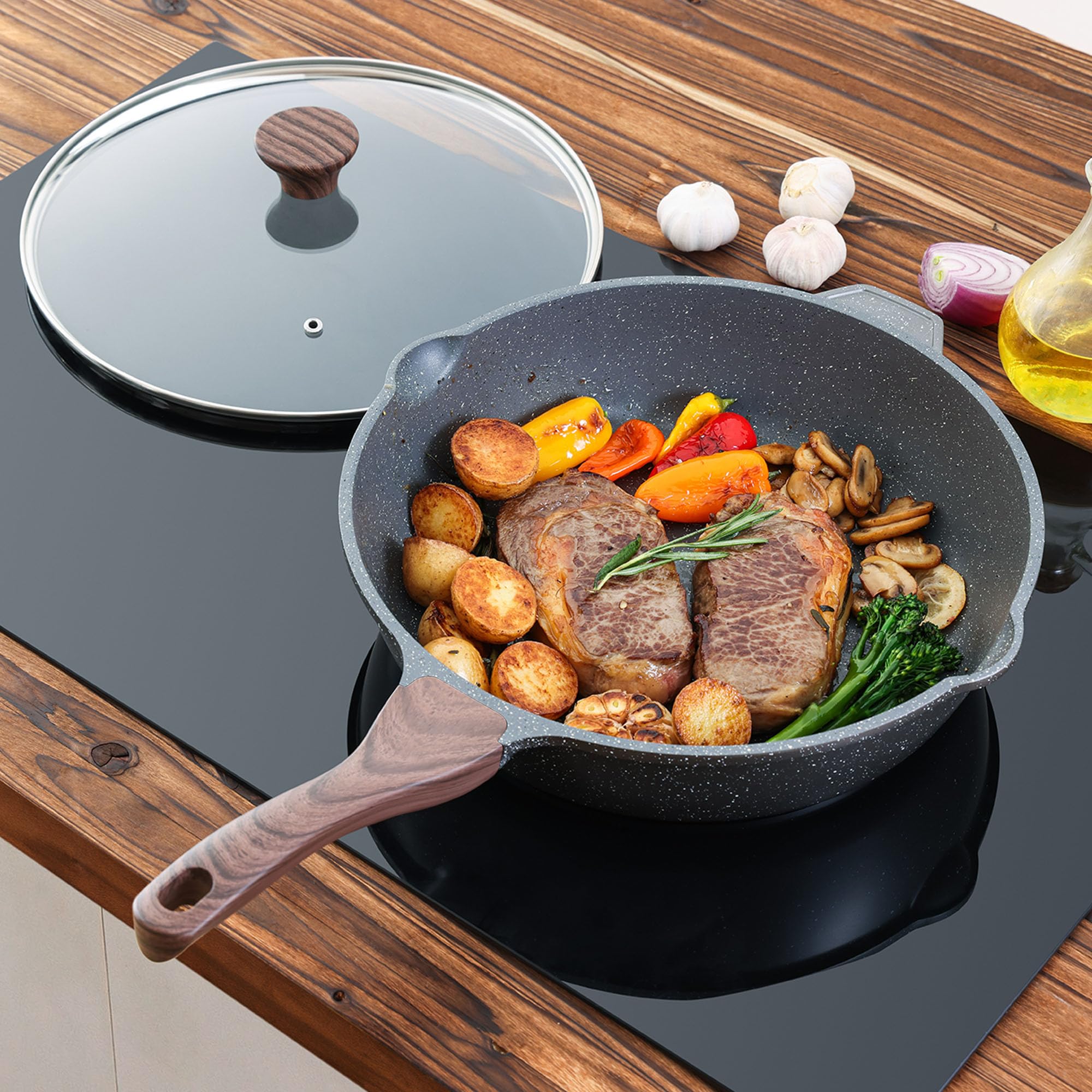 SENSARTE easy-clean rivet-free surface simplifies cleanup after meals