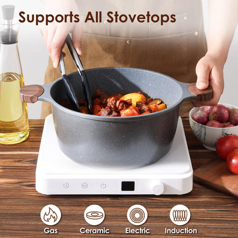 Sensarte 7qt capacity ideal for family meals and pasta dinners