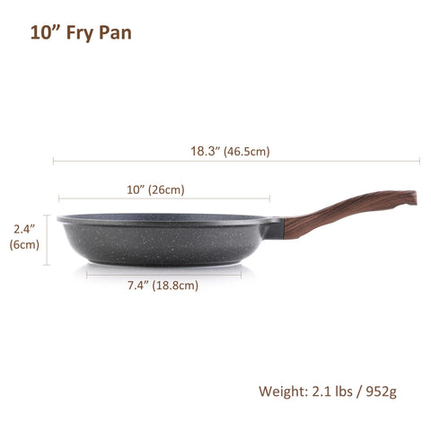 Sensarte flat-base pan ensures even heat distribution during searing.