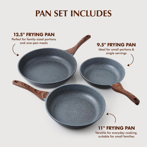 SENSARTE granite coating close-up showing nonstick surface for easy cooking