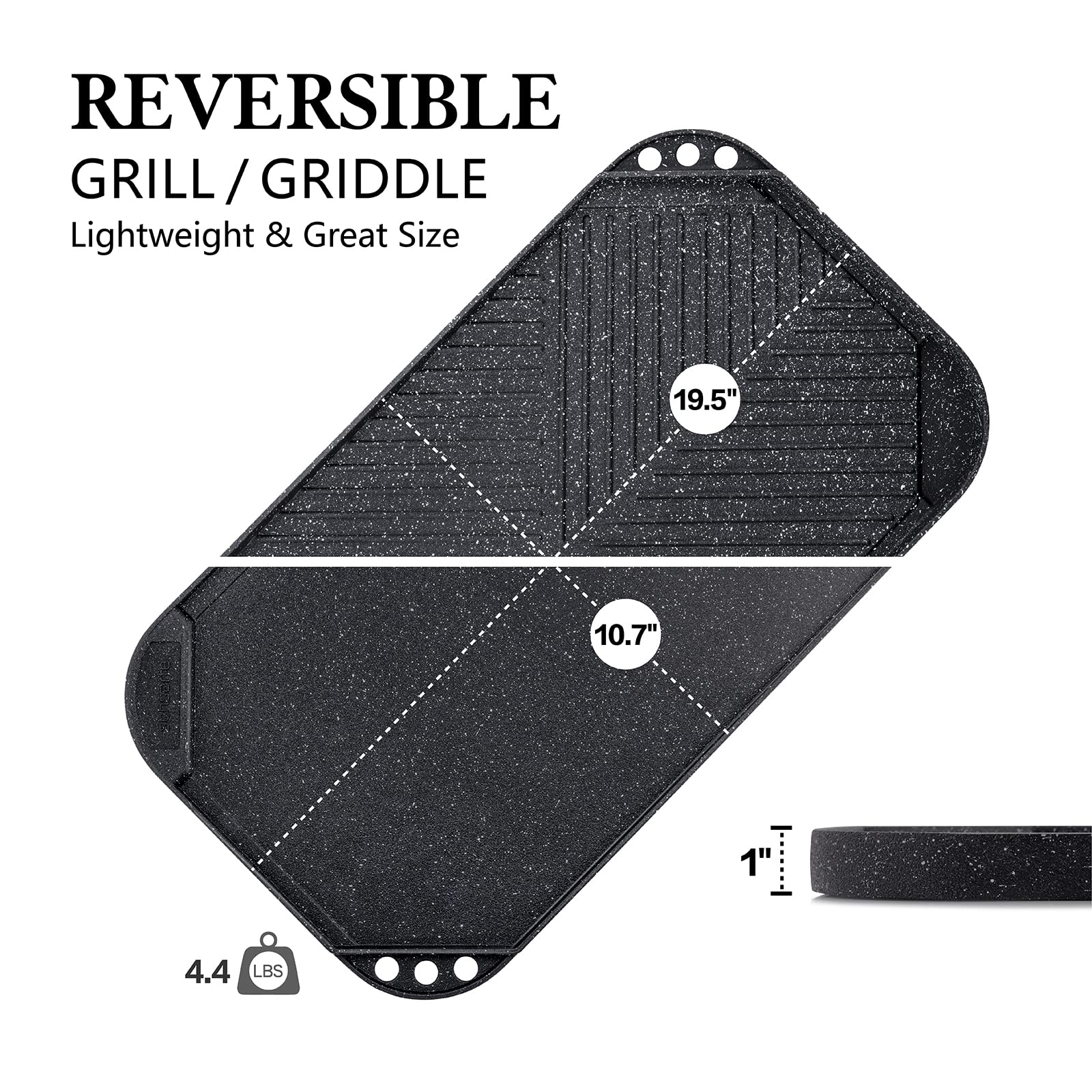 SENSARTE grease trap design helps catch drippings.