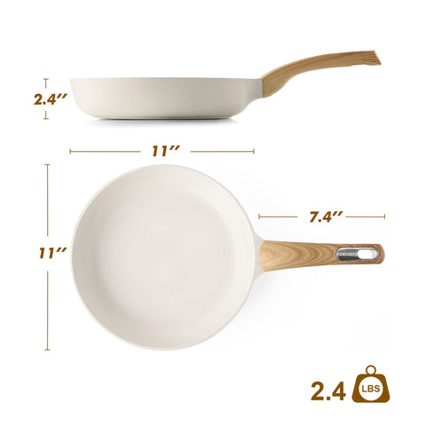 SENSARTE pan design emphasizes hand-wash friendly maintenance