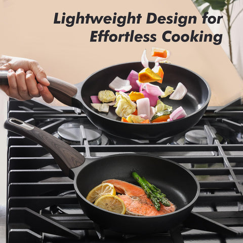 SENSARTE 8-inch pan supports healthier meals with less oil.