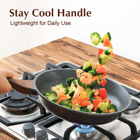 SENSARTE healthy omelet pan ideal for low-oil breakfasts