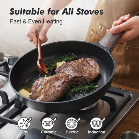 SENSARTE heat-resistant bakelite handle stays cool during use.
