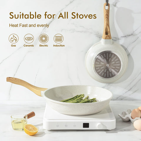 SENSARTE induction-compatible base delivers fast, even heating on all stoves