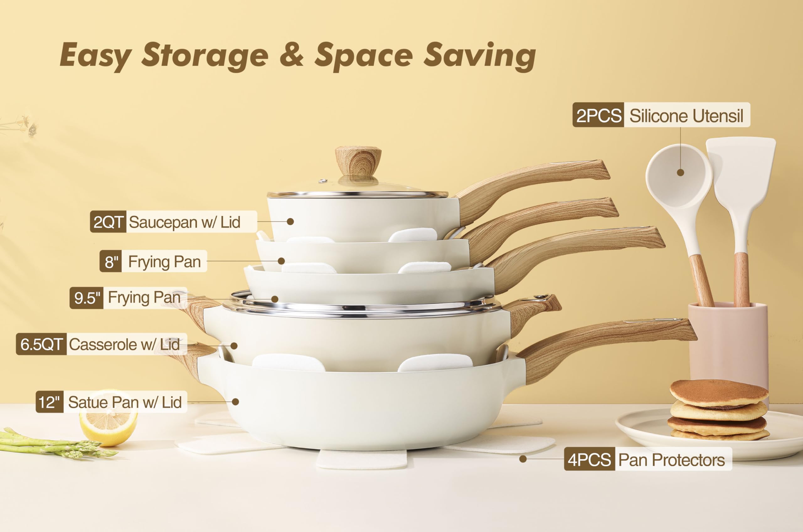 SENSARTE cookware with induction-compatible base ready for even heating.