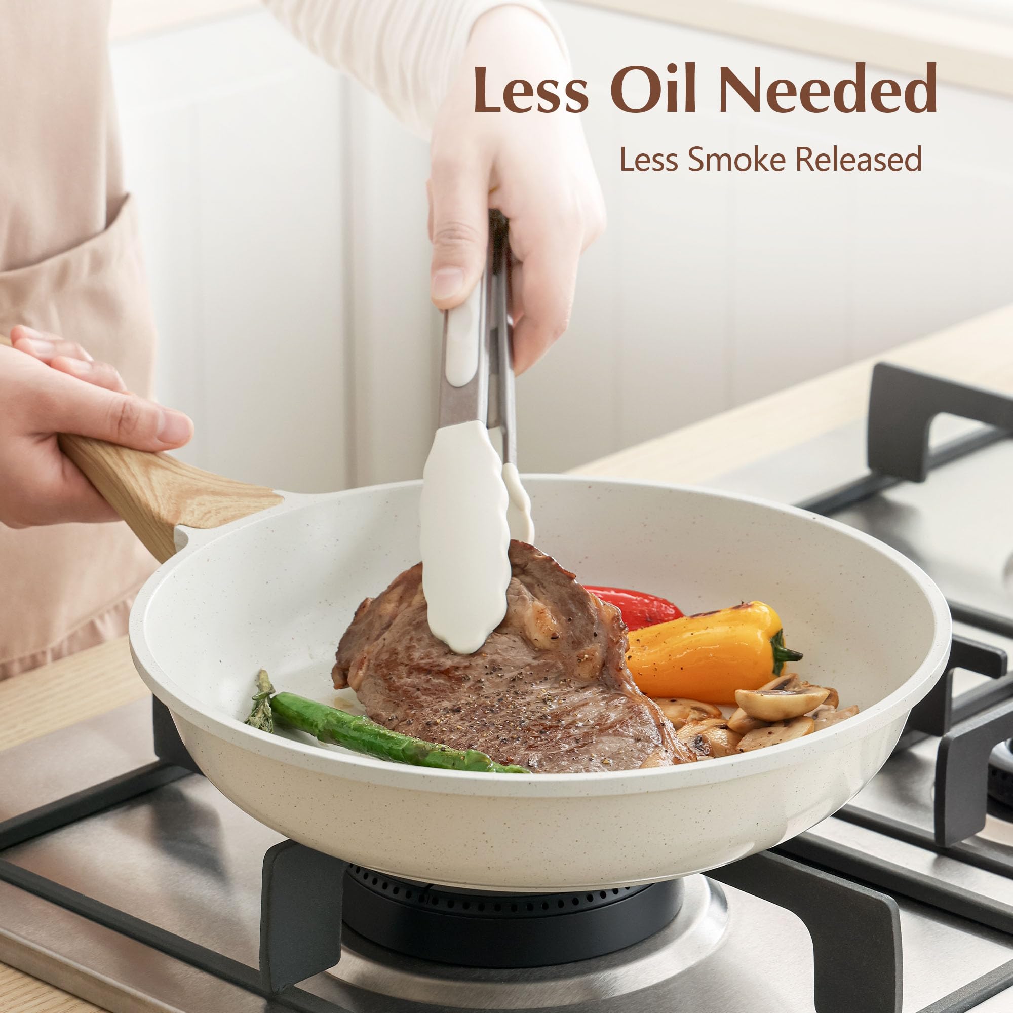SENSARTE induction-compatible base delivers fast, even heating on all cooktops.