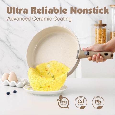 SENSARTE induction-ready base provides even heating on all stoves.