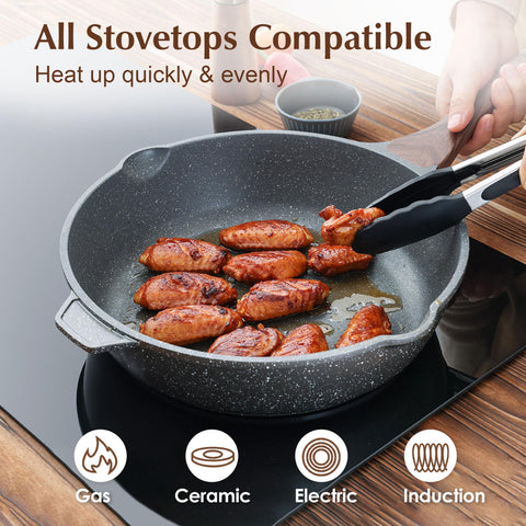 SENSARTE induction-ready bottom ensures even heating on any cooktop
