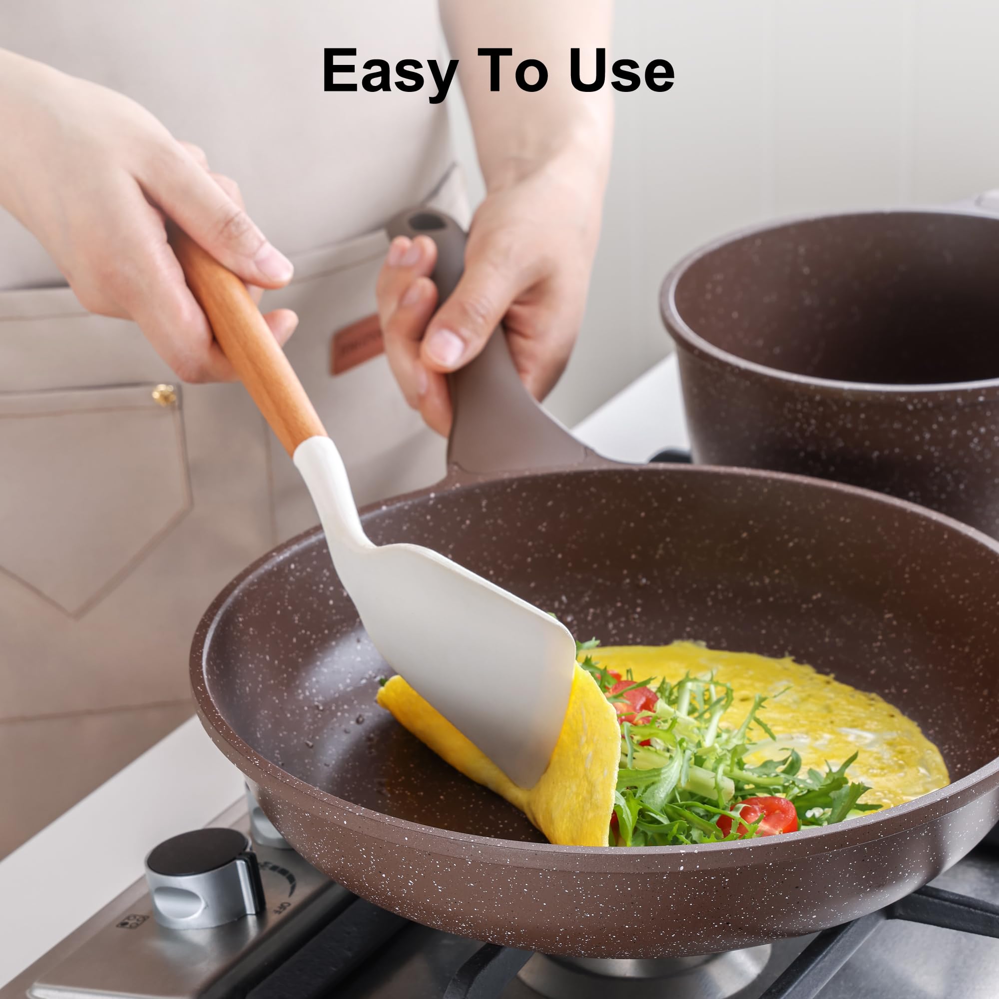 Close-up of SENSARTE ladle head highlighting durable silicone tip.