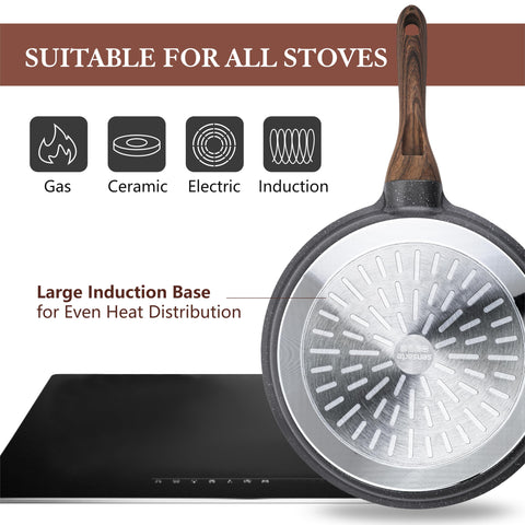 SENSARTE lightweight cast aluminum construction for easy handling