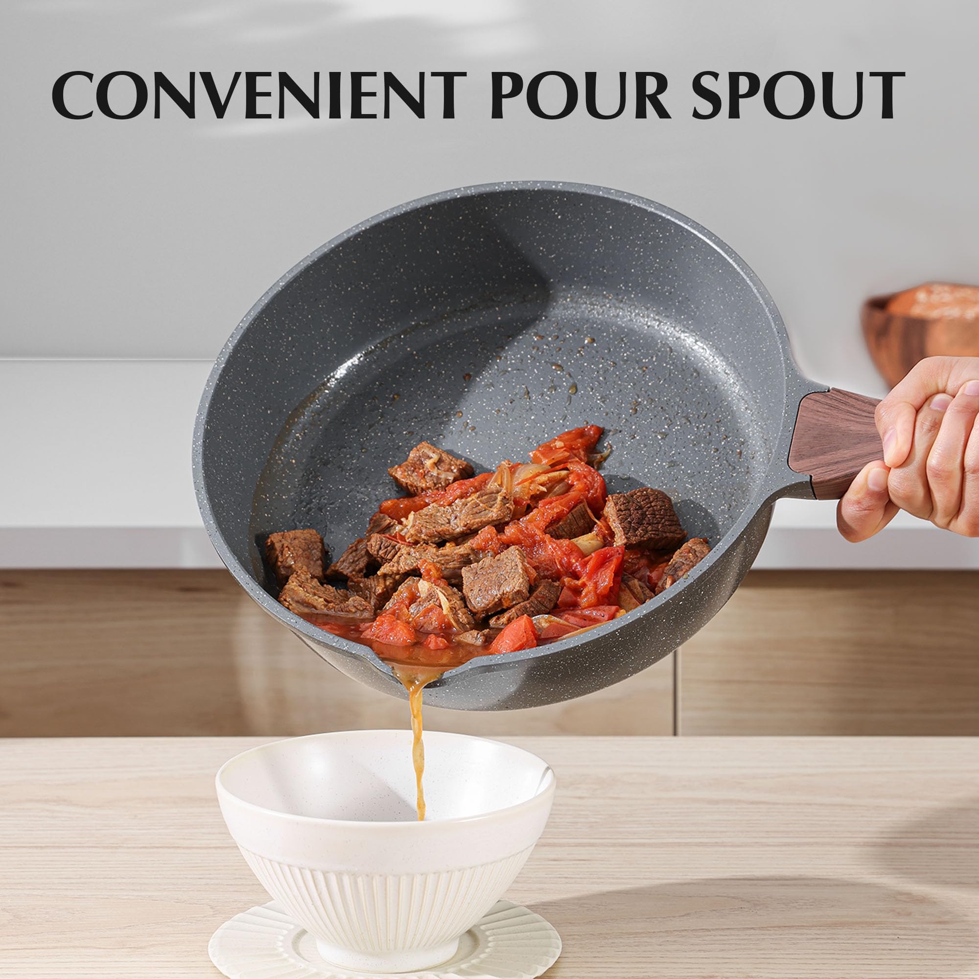 SENSARTE tempered glass lid for visible cooking progress