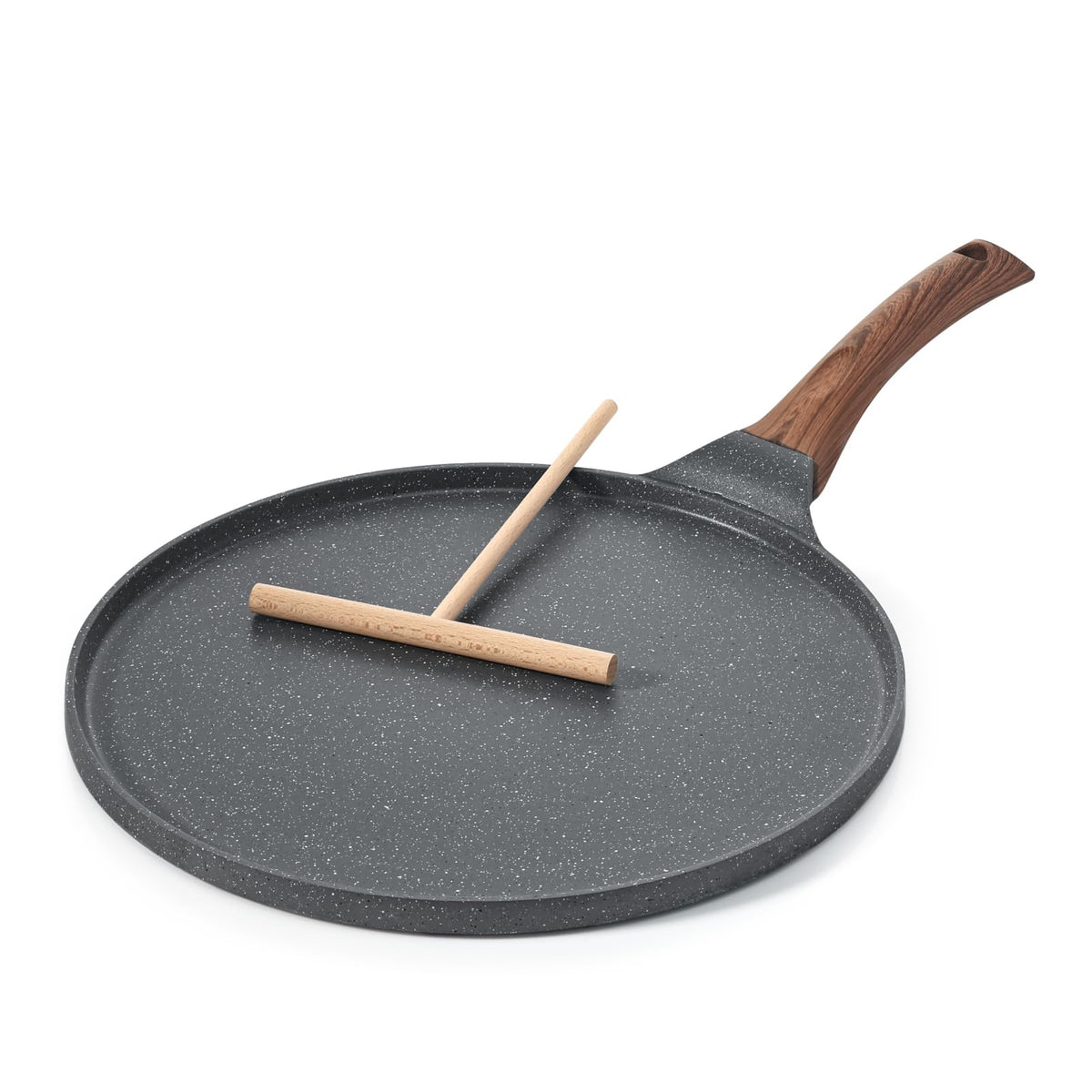 SENSARTE nonstick coating close-up showing granite finish for smooth release.