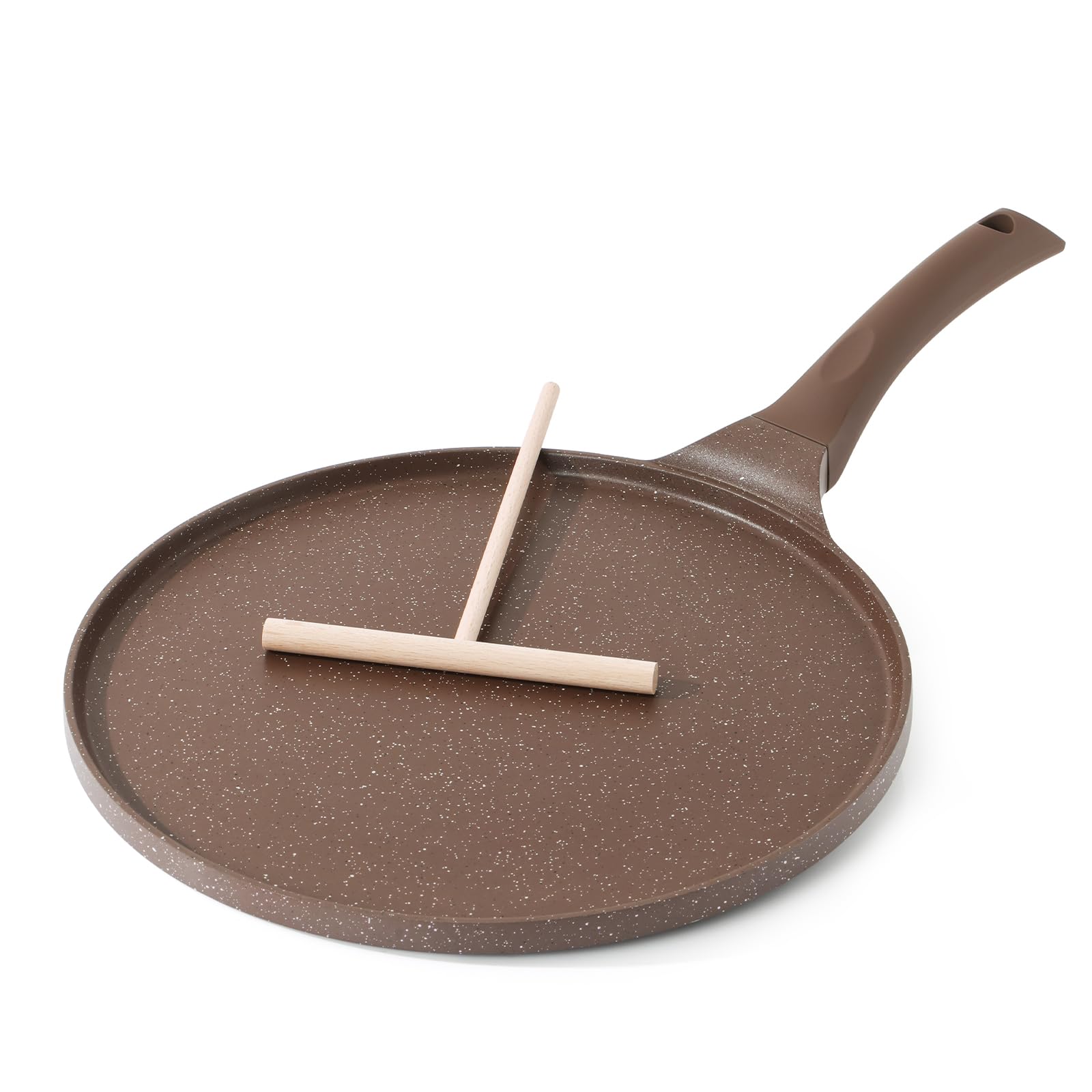 SENSARTE nonstick crepe pan with Swiss coating for easy, low-oil cooking