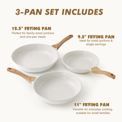 SENSARTE 11-inch nonstick pan for sautéing vegetables with minimal oil