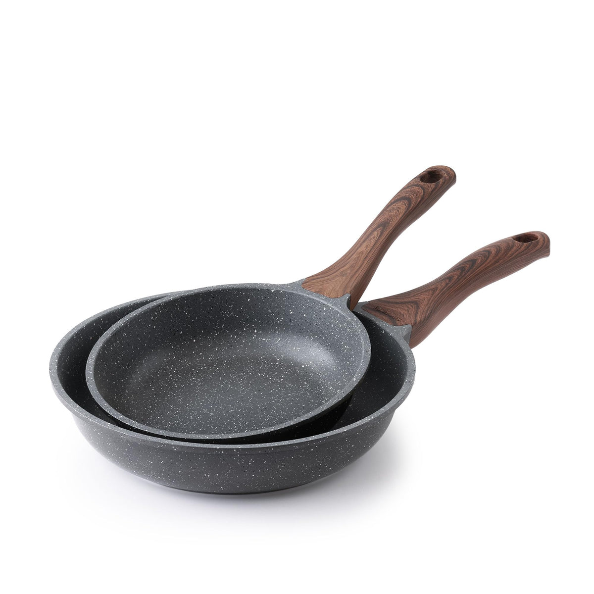 SENSARTE 8-inch nonstick pan with granite coating for easy food release.
