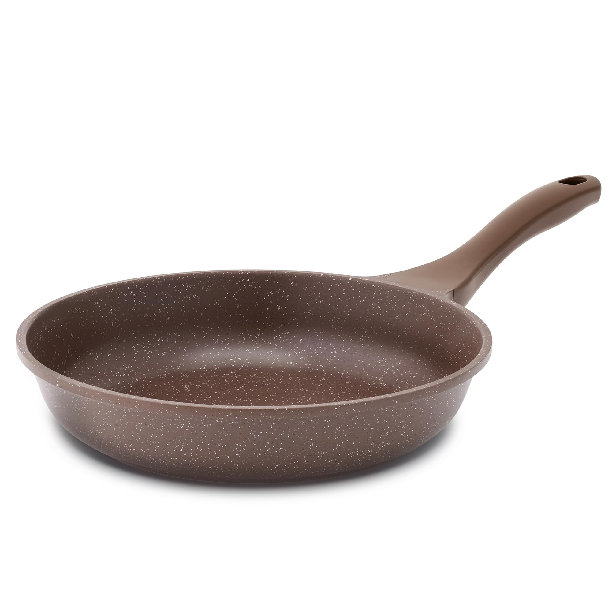 SENSARTE 8-inch nonstick frying pan in toffee brown for effortless egg release.