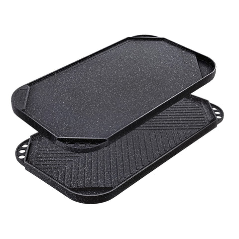 SENSARTE nonstick griddle flat side ideal for pancakes and sandwiches.