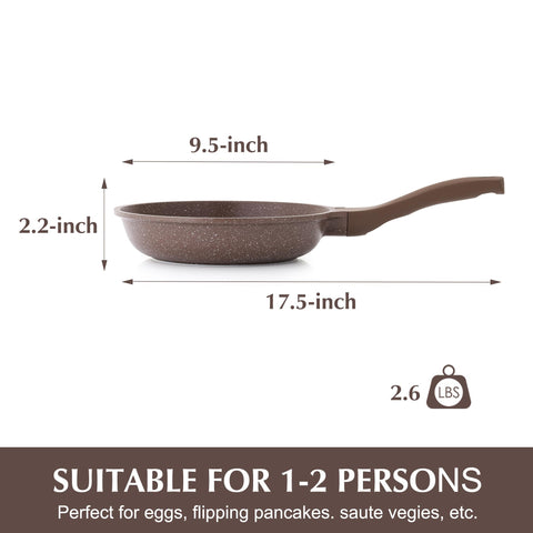 Sensarte nonstick pan uses recycled aluminum to lower environmental impact.