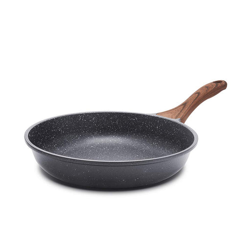 SENSARTE nonstick pan outer view showing Swiss coating for easy release.